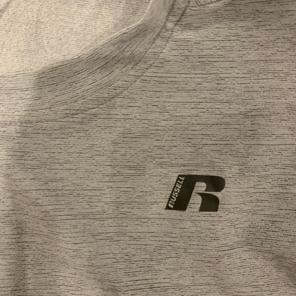 Boy's XL 14/16 Dri-Power Russell Gray Long Sleeve Shirt NWT - Picture 3 of 6